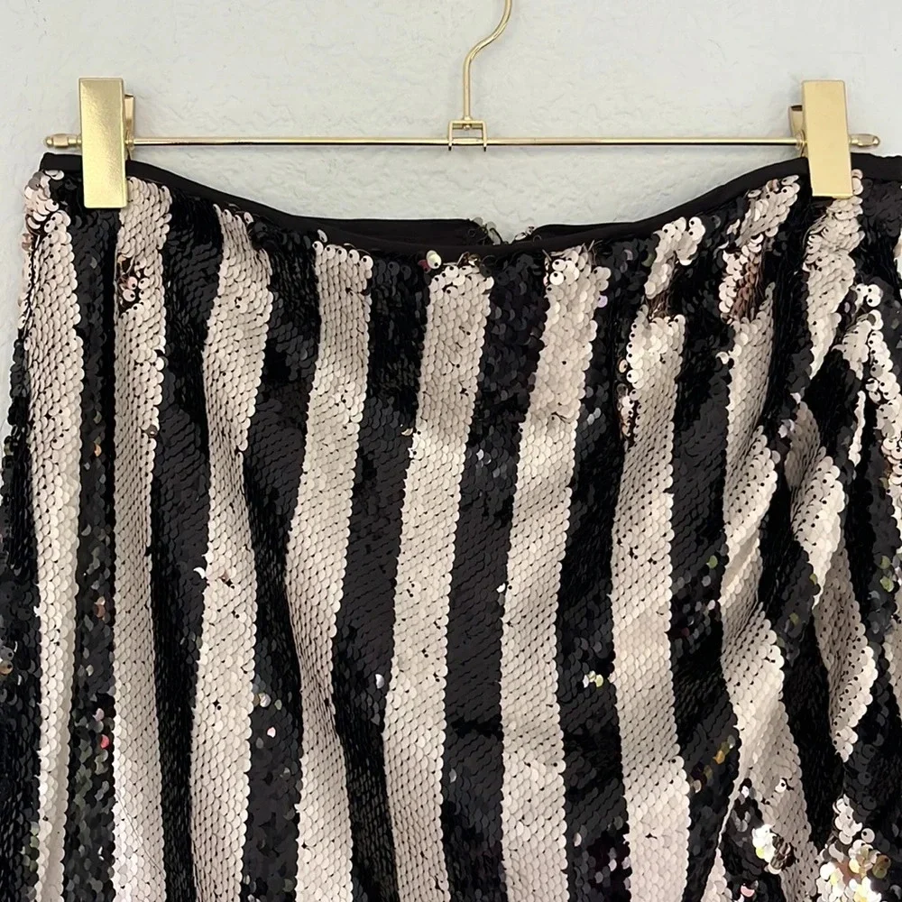 DO+BE Striped Sequin Skirt M - Picture 7 of 10